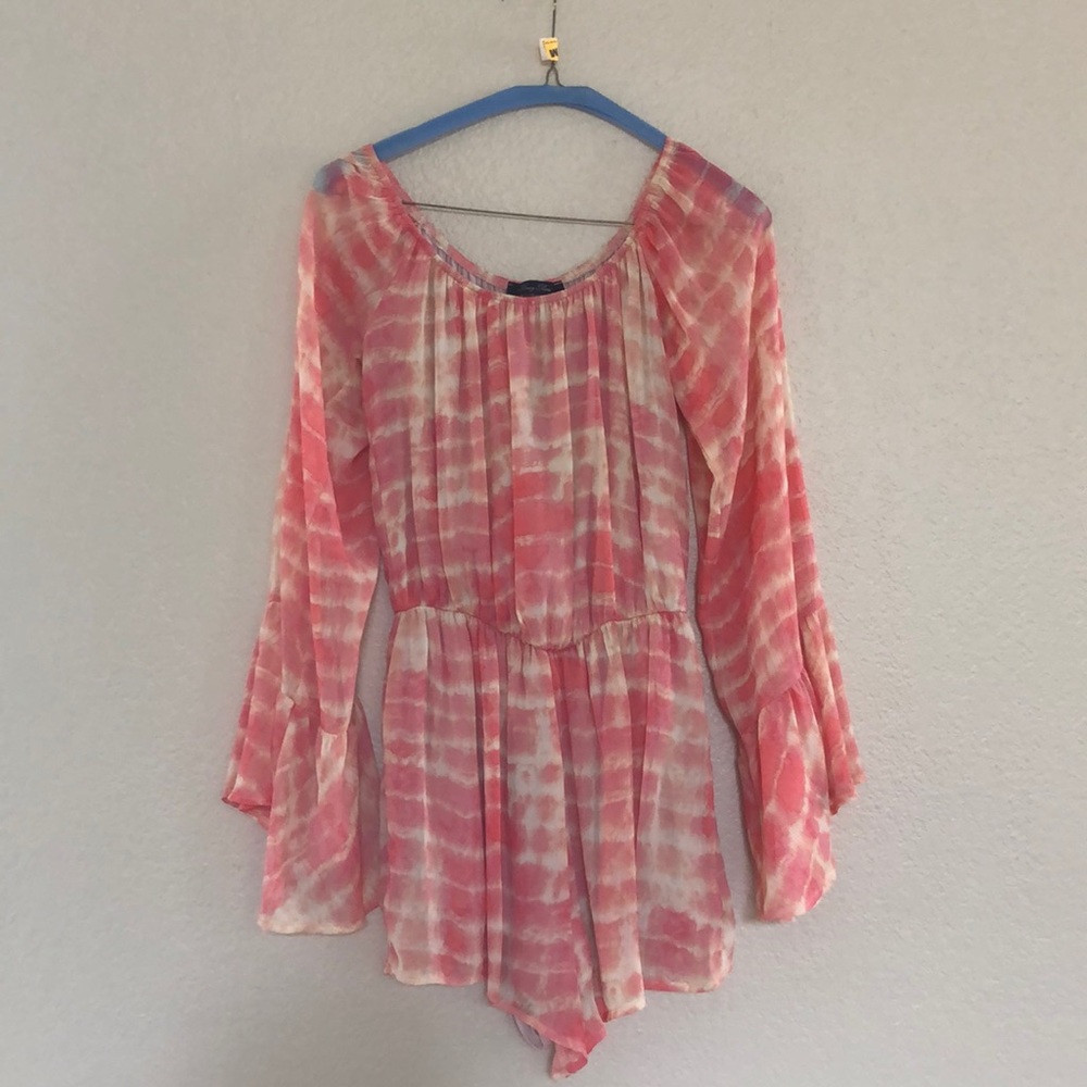 Long sleeved shorts romper